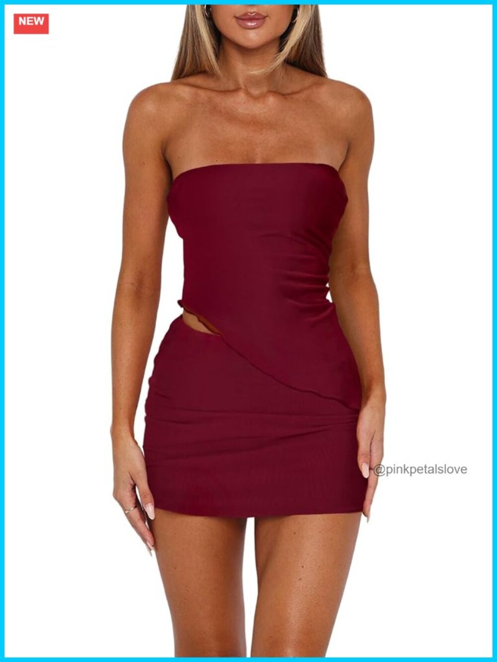 Two Piece Skirt Set Women Summer Asymmetrical Mesh Strapless Tube Top Mini
